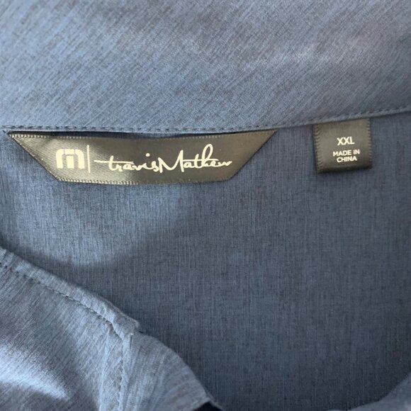 Travis Mathew Golf Navy Blue Lightweight Full Zip Jacket Mens 2XL XXL - Picture 4 of 7